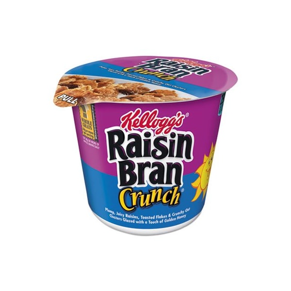 Keebler Kellogg's, BREAKFAST CEREAL, RAISIN BRAN CRUNCH, SINGLE-SERVE 2.8 OZ CUP, 6PK 01474 - main